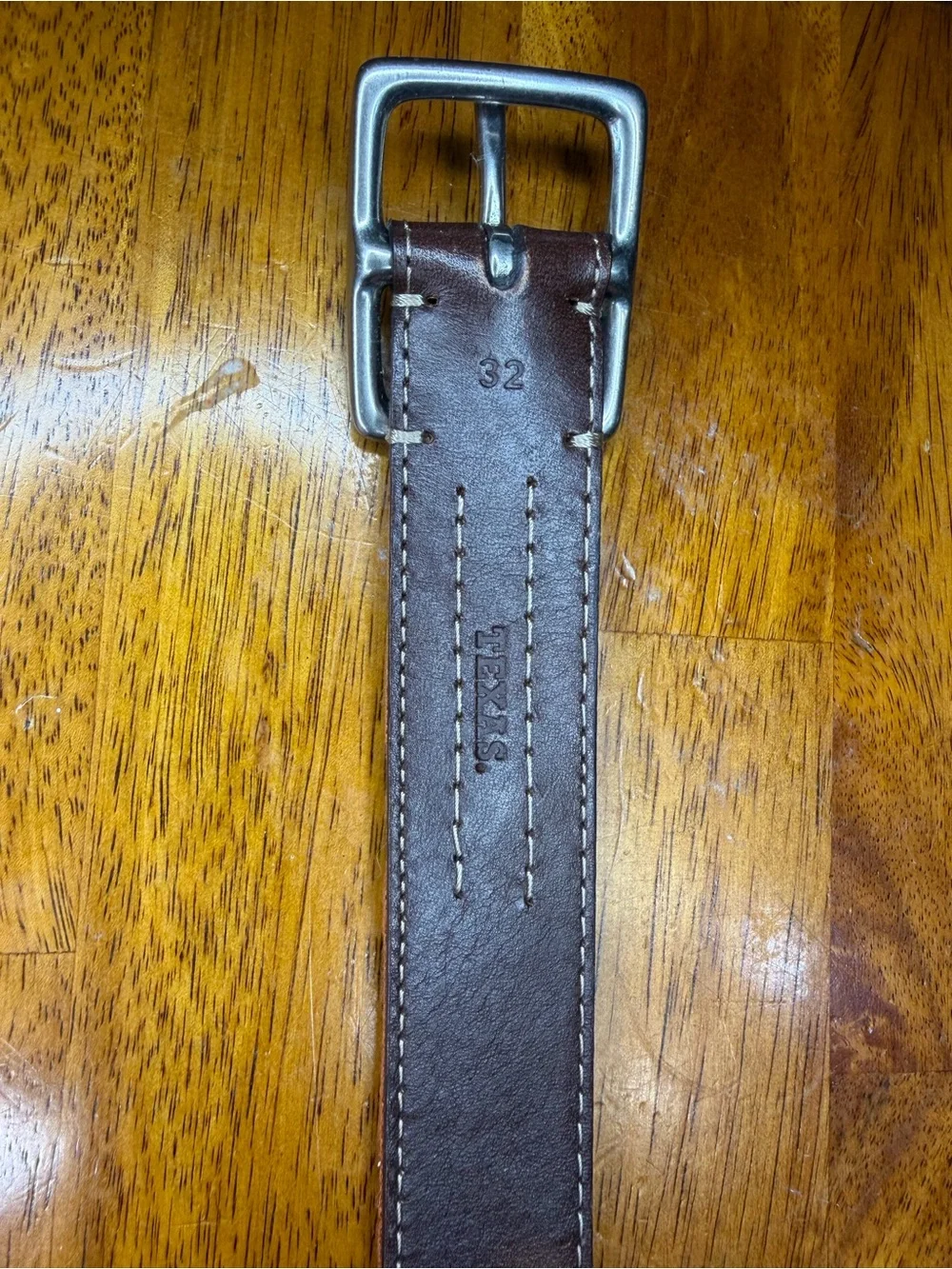 Jack Mason Texas Longhorns Men’s Belt Size 32 Burnt Orange Leather NCAA